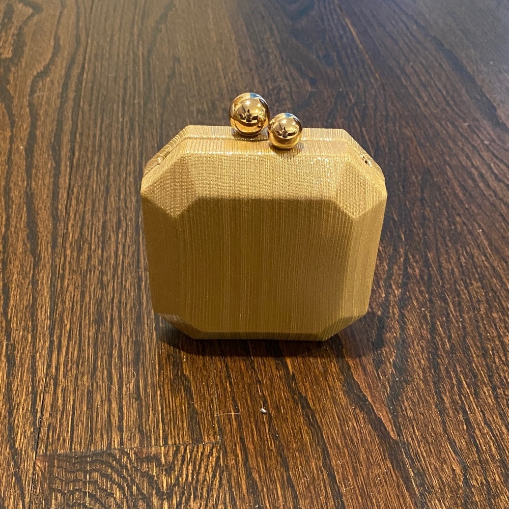 Anthropologie Gold Clutch